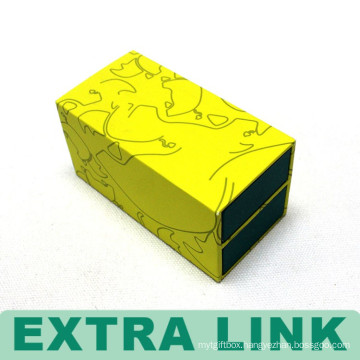 Hot sell deluxe paper cardboard yellow and green color comprise durable storage box